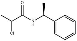 Propanamide, 2-chloro-N-[(1S)-1-phenylethyl]- Struktur