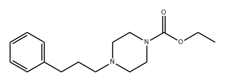 4-(3-苯基丙基)哌嗪-1-羧酸乙酯, 59698-38-3, 结构式