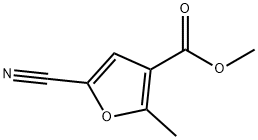 methyl 5-cyano-2-methylfuran-3-carboxylate Struktur