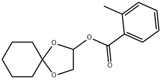 2-Methyl-1,4-dioxaspiro[4.5]decan-2-yl benzoate Struktur