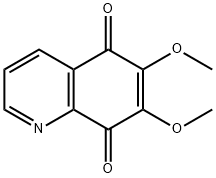 6,7-ジメトキシキノリン-5,8-ジオン 化学構造式