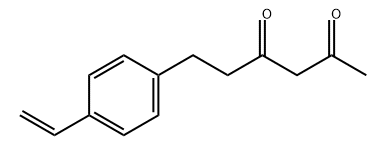 6-(4-乙烯基苯基)-2,4-己二酮, 59990-76-0, 结构式