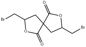 3,8-Bis(bromomethyl)-2,7-dioxaspiro[4.4]nonane-1,6-dione Structure