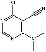 5-Pyrimidinecarbonitrile, 4-chloro-6-(dimethylamino)- 结构式