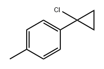 Benzene, 1-(1-chlorocyclopropyl)-4-methyl- Structure