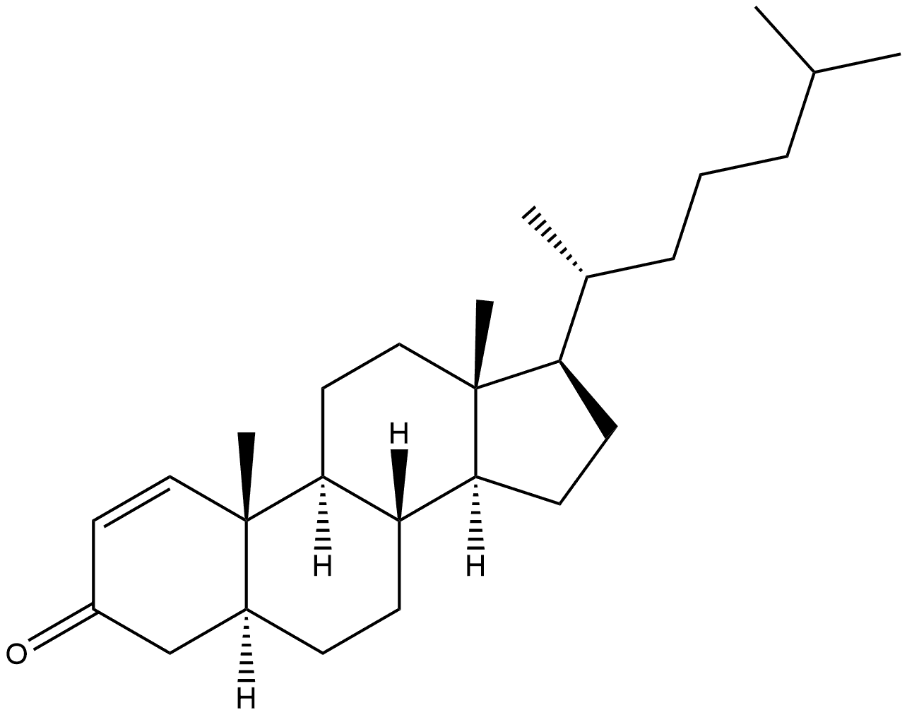 Cholest-1-en-3-one, (5α)- Structure