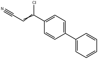 2-Propenenitrile, 3-[1,1'-biphenyl]-4-yl-3-chloro- Structure