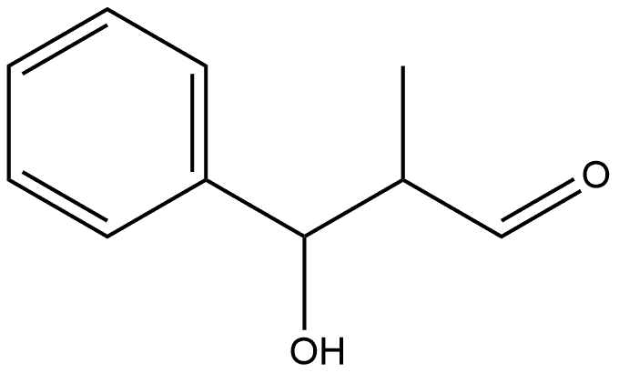 Benzenepropanal, β-hydroxy-α-methyl- Struktur