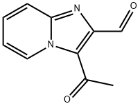 Imidazo[1,2-a]pyridine-2-carboxaldehyde, 3-acetyl- Struktur