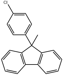 9-(4-氯苯基)-9-甲基芴, 60253-06-7, 结构式