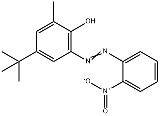 Phenol, 4-(1,1-dimethylethyl)-2-methyl-6-[2-(2-nitrophenyl)diazenyl]-,60261-50-9,结构式