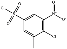 Benzenesulfonyl chloride, 4-chloro-3-methyl-5-nitro- Struktur