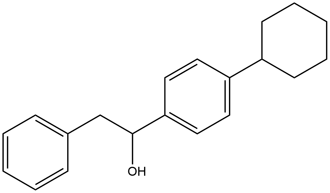 α-(4-Cyclohexylphenyl)benzeneethanol Structure