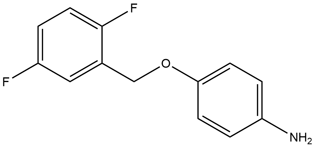 4-[(2,5-Difluorophenyl)methoxy]benzenamine 结构式