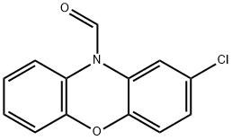 10H-Phenoxazine-10-carboxaldehyde, 2-chloro- Structure