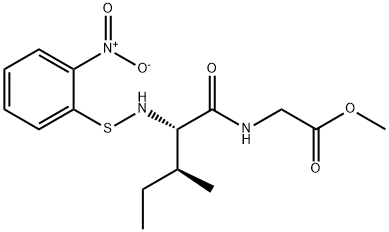 Glycine, N-[N-[(2-nitrophenyl)thio]-L-isoleucyl]-, methyl ester (9CI) Structure