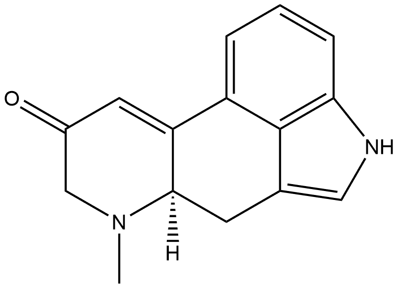 Ergolin-8-one, 9,10-didehydro-6-methyl-, (±)- Struktur