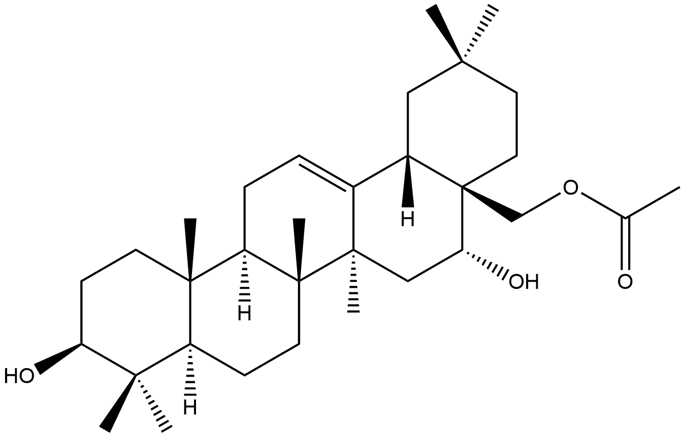 PRIMULAGENIN A 28-ACETATE, 60419-38-7, 结构式