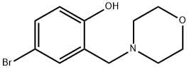 2-(モルホリノメチル)-4-ブロモフェノール 化学構造式