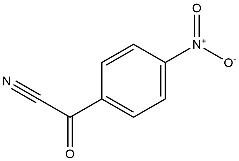 Benzeneacetonitrile, 4-nitro-α-oxo- 化学構造式