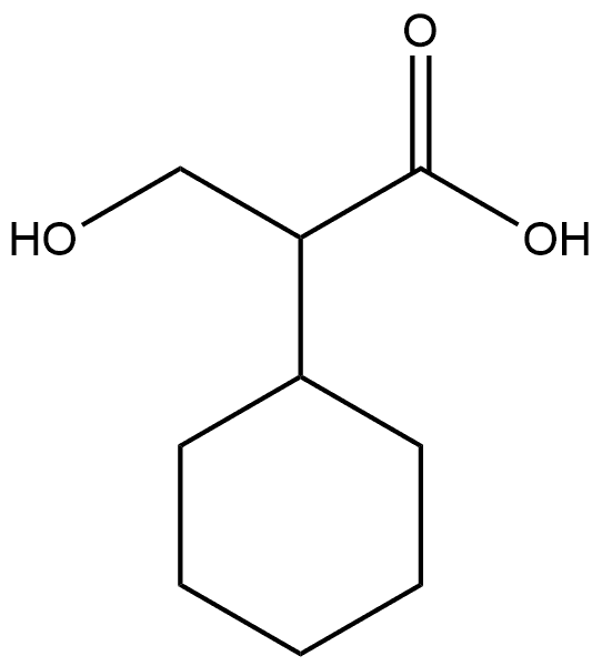 2-环己基-3-羟基丙酸 结构式