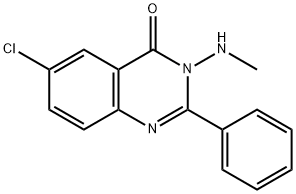 6-Chloro-3-(methylamino)-2-phenylquinazolin-4(3H)-one Struktur