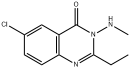 6-Chloro-2-ethyl-3-(methylamino)quinazolin-4(3H)-one 化学構造式