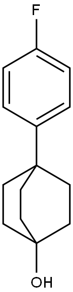 Bicyclo[2.2.2]octan-1-ol, 4-(4-fluorophenyl)- Structure