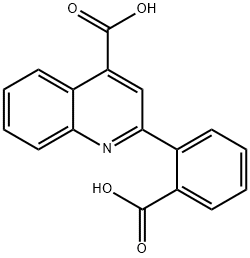 4-Quinolinecarboxylic acid, 2-(2-carboxyphenyl)- Structure