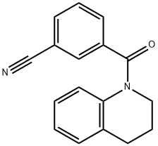 Benzonitrile, 3-[(3,4-dihydro-1(2H)-quinolinyl)carbonyl]- Struktur