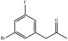 1-(3-溴-5-氟苯基)丙烷-2-酮, 605681-34-3, 结构式