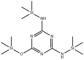 1,3,5-Triazine-2,4-diamine, N2,N4-bis(trimethylsilyl)-6-[(trimethylsilyl)oxy]- Structure