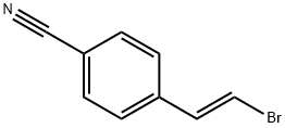 Benzonitrile, 4-[(1E)-2-bromoethenyl]- Struktur