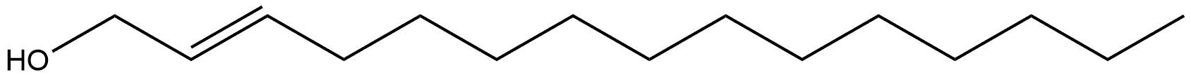 (E)-2-Pentadecen-1-ol Structure