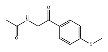 Acetamide, N-[2-[4-(methylthio)phenyl]-2-oxoethyl]- Struktur