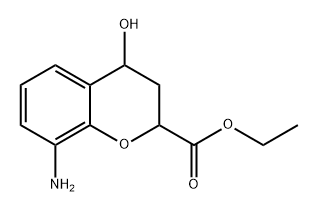 2H-1-Benzopyran-2-carboxylic acid, 8-amino-3,4-dihydro-4-hydroxy-, ethyl ester