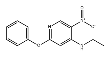 4-Pyridinamine, N-ethyl-5-nitro-2-phenoxy- Structure