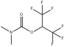 Carbamic acid, N,N-dimethyl-, 2,2,2-trifluoro-1-(trifluoromethyl)ethyl ester 化学構造式