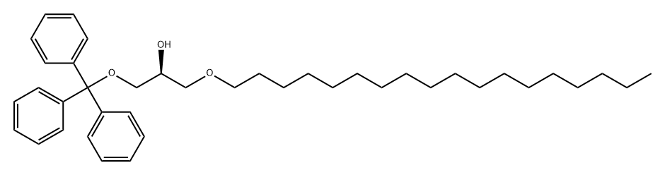 2-Propanol, 1-(octadecyloxy)-3-(triphenylmethoxy)-, (2S)- Struktur