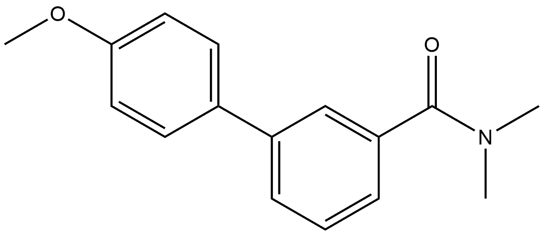 1,1'-Biphenyl]-3-carboxamide, 4'-methoxy-N,N-dimethyl-,607694-28-0,结构式