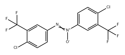 Diazene, bis[4-chloro-3-(trifluoromethyl)phenyl]-, 1-oxide (9CI) 化学構造式