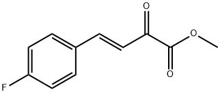 (E)-4-(4-氟苯基)-2-氧代丁-3-烯酸甲酯 结构式