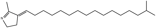 2H-Pyrrole, 3,4-dihydro-5-methyl-4-(15-methylhexadecylidene)-, (4E)-|羊毛吡林 A1