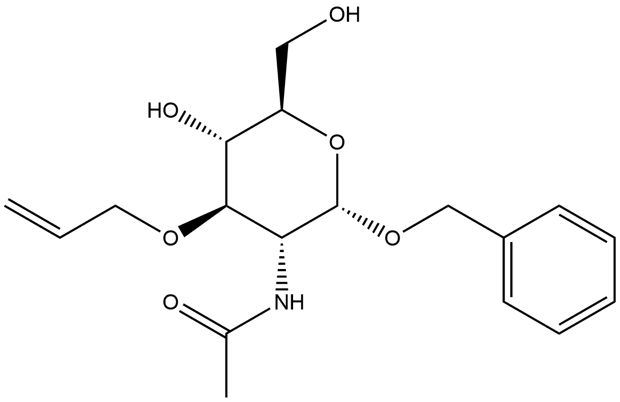 α-D-Glucopyranoside, phenylmethyl 2-(acetylamino)-2-deoxy-3-O-2-propen-1-yl-