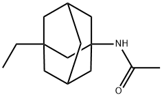 Acetamide, N-(3-ethyltricyclo[3.3.1.13,7]dec-1-yl)- Structure