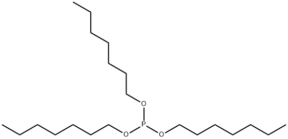 Phosphorous acid triheptyl ester Structure