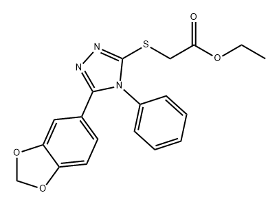 610281-88-4 2-((5-(苯并[D][1,3]二氧戊环-5-基)-4-苯基-4H-1,2,4-三唑-3-基)硫基)乙酸乙酯