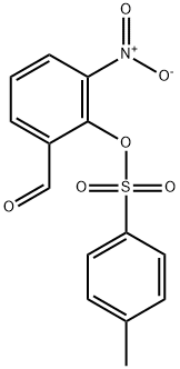 Benzaldehyde, 2-[[(4-methylphenyl)sulfonyl]oxy]-3-nitro- Structure