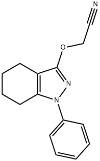 2-((1-Phenyl-4,5,6,7-tetrahydro-1H-indazol-3-yl)oxy)acetonitrile Structure