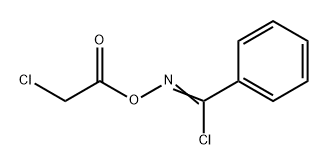 Benzenecarboximidoyl chloride, N-[(2-chloroacetyl)oxy]- Structure